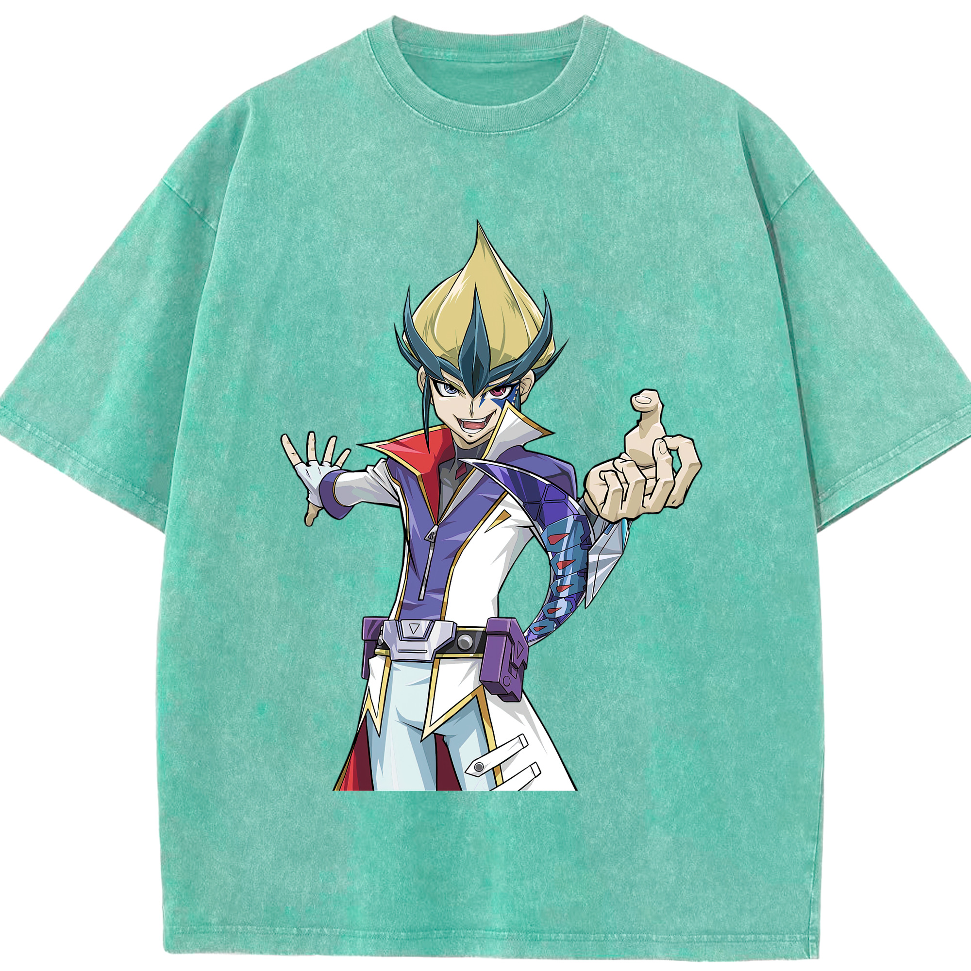 （画像用） 遊☆戯☆王 Yu-Gi-Oh! 綿100% ヴィンテージ風 半袖Tシャツ（フロントプリント）
